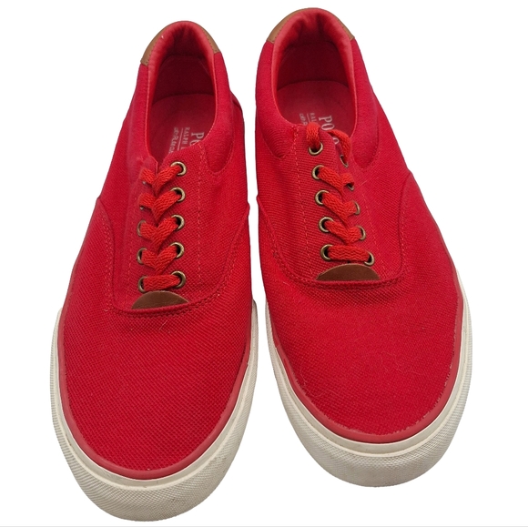 Polo Ralph Lauren Thorton 2 Red Sneakers - Picture 2 of 6